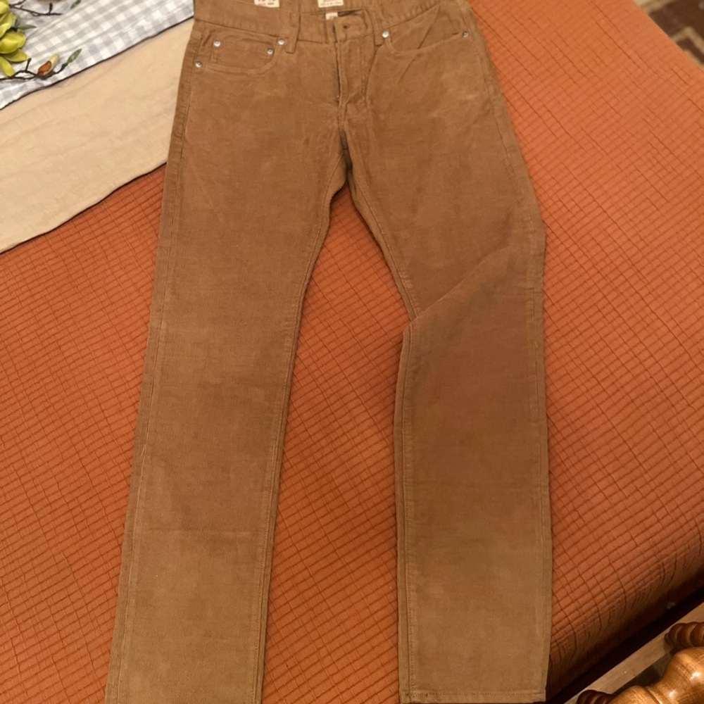 J. Crew Men's Brown Corduroy Pants 30x32